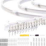 Set guide flessibili per binari tende pieghevoli 3m bianco