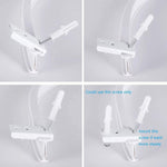 Set guide flessibili per binari tende pieghevoli 3m bianco