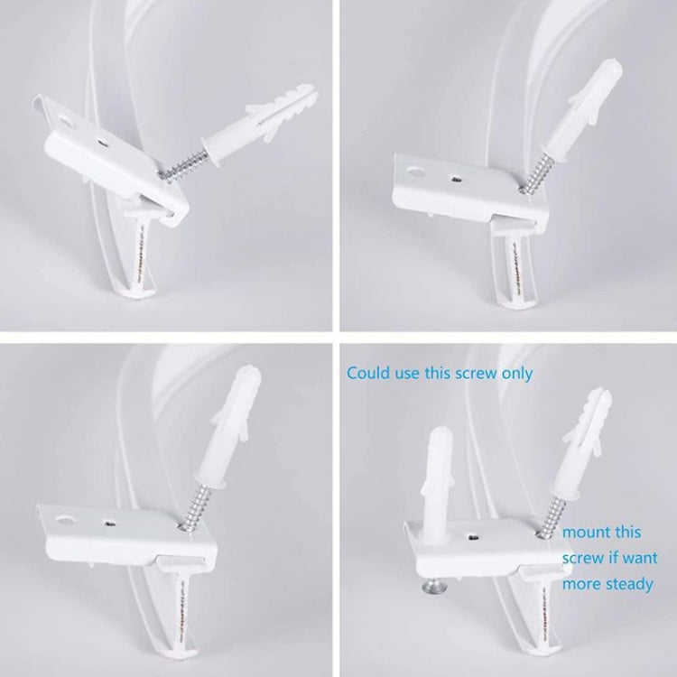Set guide flessibili per binari tende pieghevoli 3m bianco