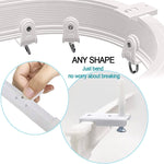 Set guide flessibili per binari tende 5m bianco