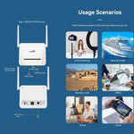 Router 4G LTE VR312 con plug EU bianco