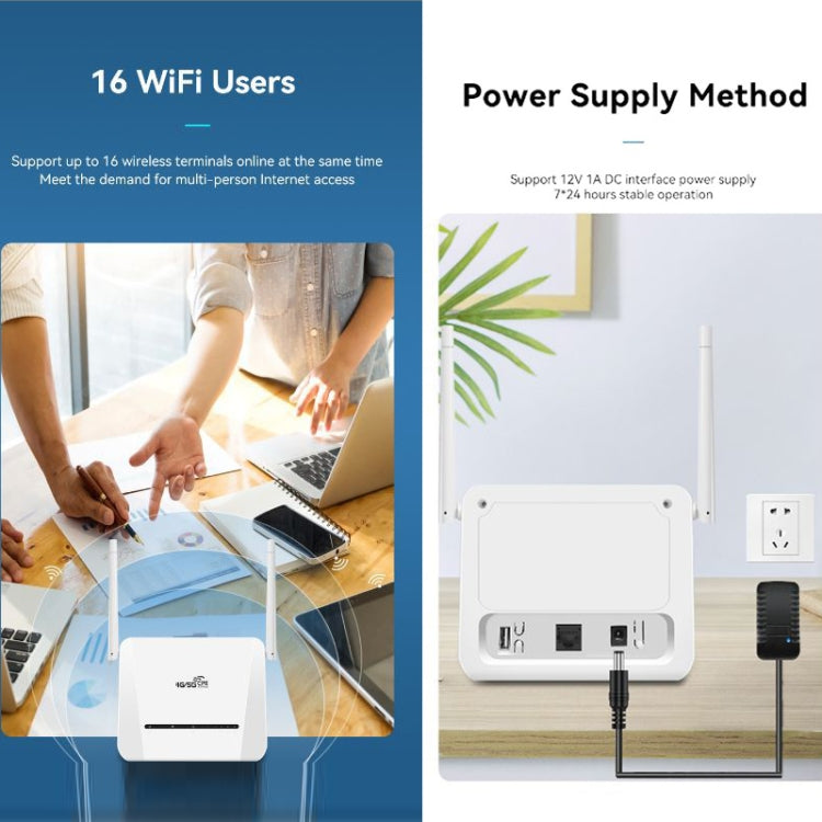 Router 4G LTE VR312 con plug EU bianco