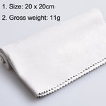 Panno pulizia strumenti musicali in fibra 20x20 cm grigio