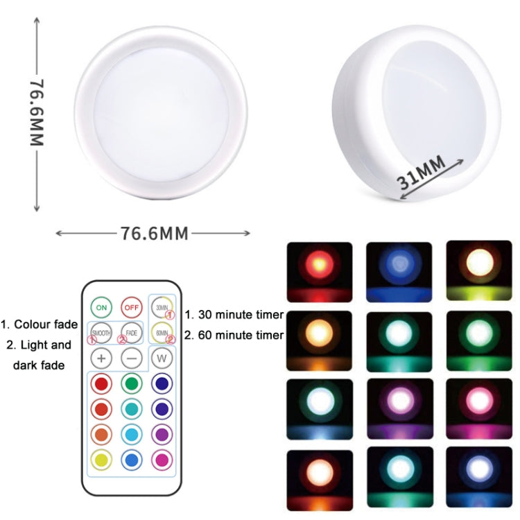 Luce notturna RGB dimmerabile 13 colori con telecomando