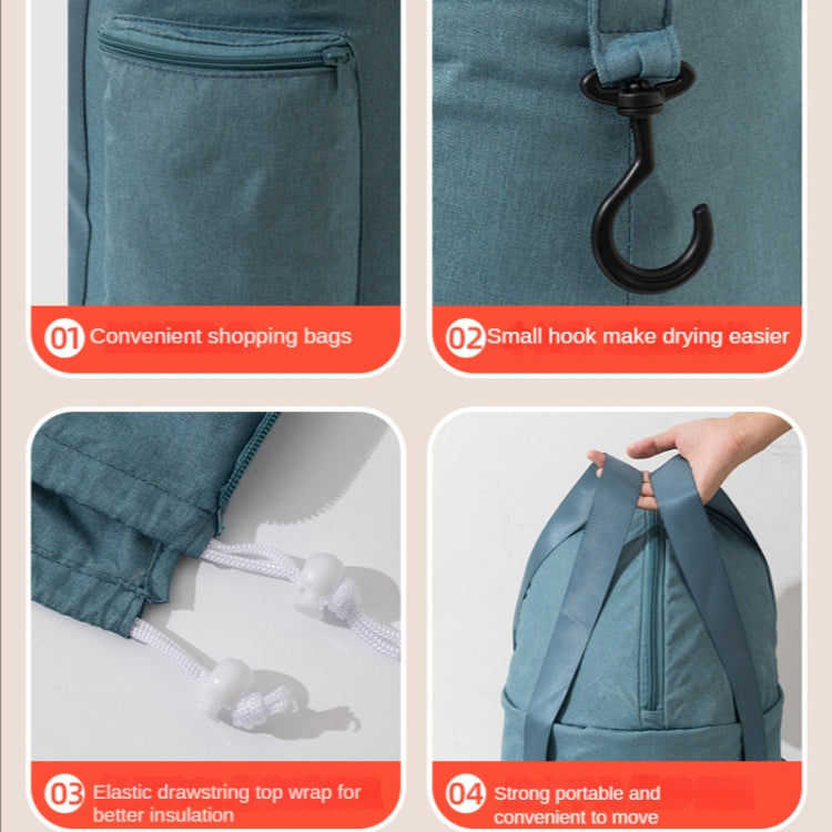 Borsa pieghevole portatile per pediluvio 33x72 cm