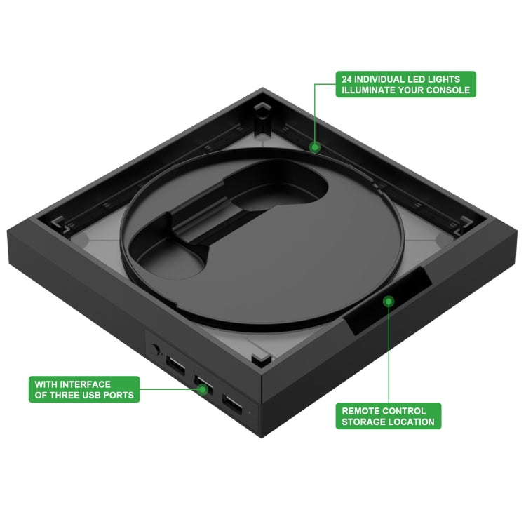 Base ricarica con ventola e luce RGB per Xbox Series S