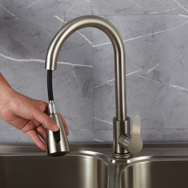 Rubinetto estraibile da cucina in acciaio inox 360°