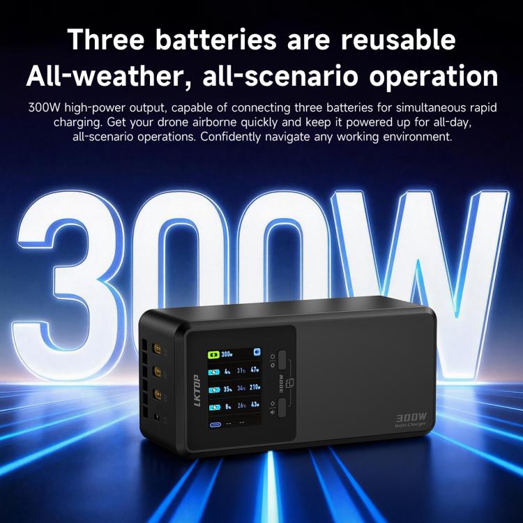 Caricabatterie rapido 300W per DJI Matrice 4D/4TD