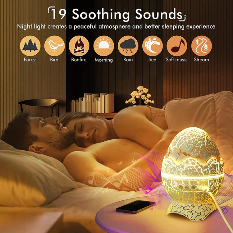 Lampada LED Uovo di Dinosauro Bluetooth con Altoparlante