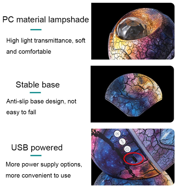 Lampada LED Uovo di Dinosauro Bluetooth con Altoparlante