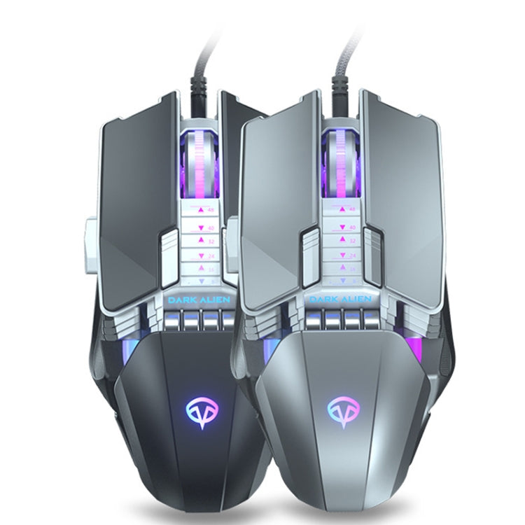 Mouse cablato Dark Alien V710 con 7 tasti programmabili
