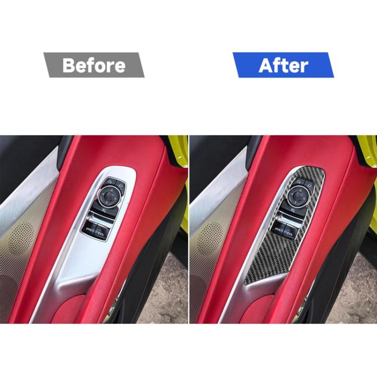 Adesivo decorativo fibra carbonio per Chevrolet Corvette C8