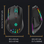 K-Snake BM520 Mouse da gioco wireless 9 pulsanti 3200 DPI