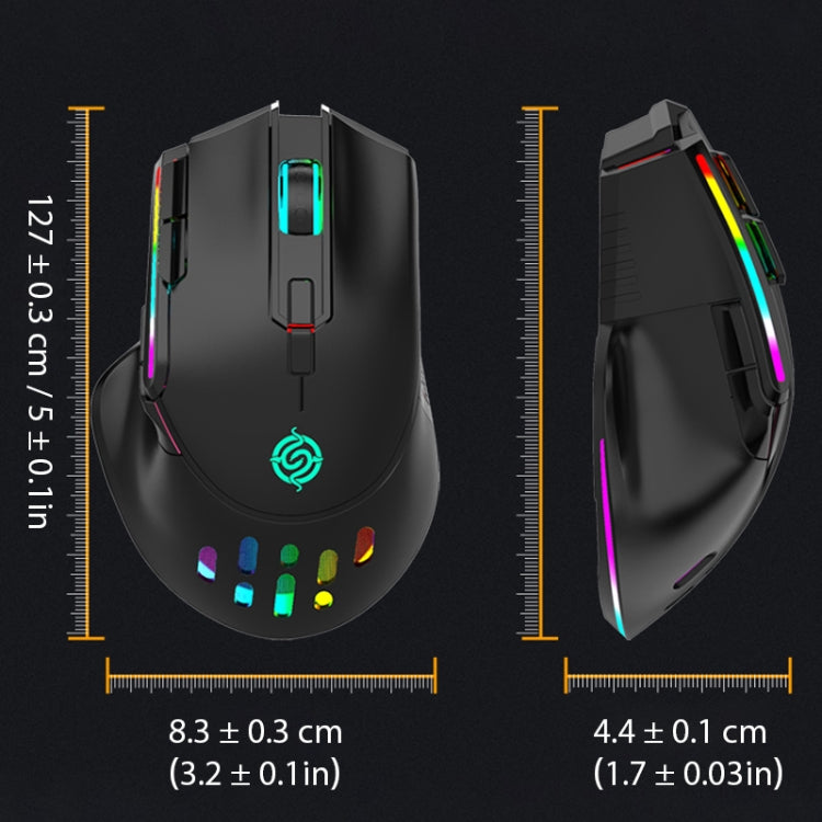 K-Snake BM520 Mouse da gioco wireless 9 pulsanti 3200 DPI