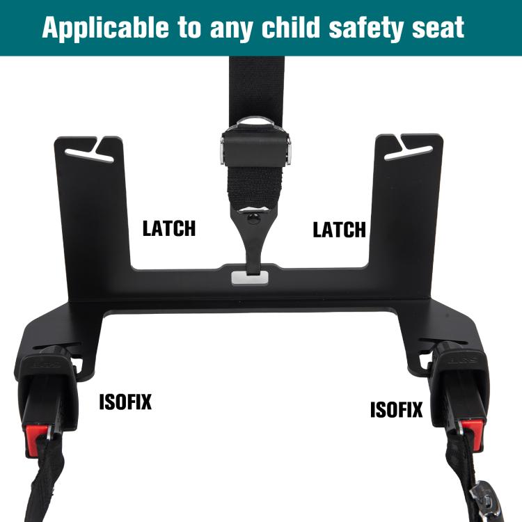Kit Staffa ISOFIX Universale Estesa - Interfaccia Ancoraggio per Seggiolino Auto