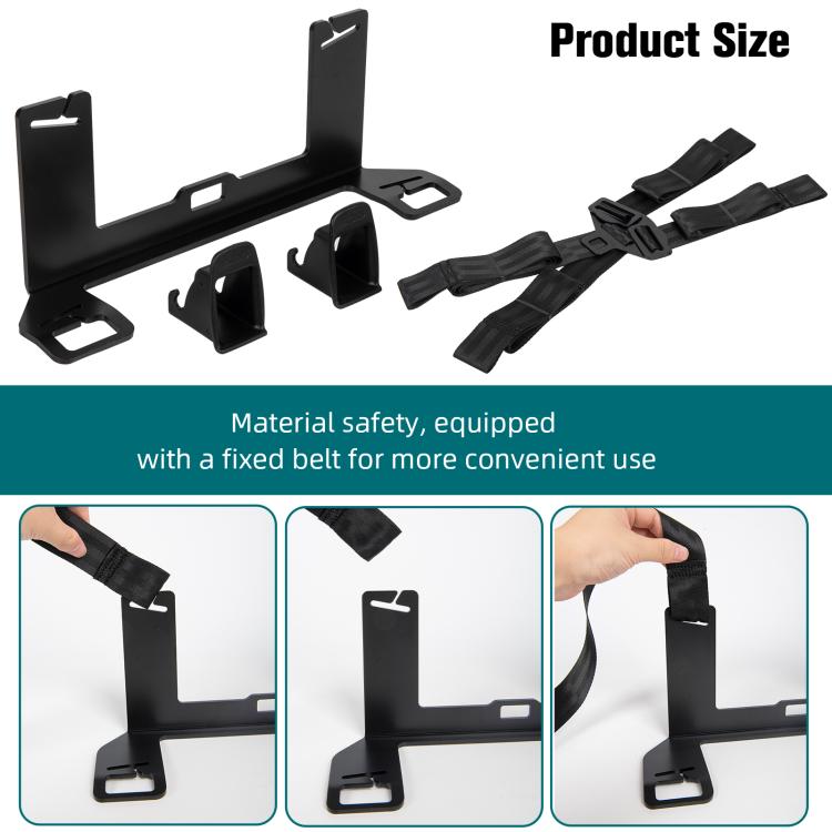 Kit Staffa ISOFIX Universale Estesa - Interfaccia Ancoraggio per Seggiolino Auto