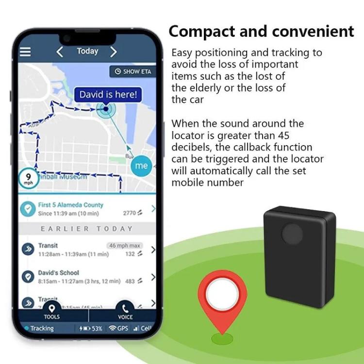 Localizzatore 2G con allarme e sensore vocale