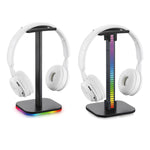 Supporto cuffie da gioco RGB con porte USB e luce