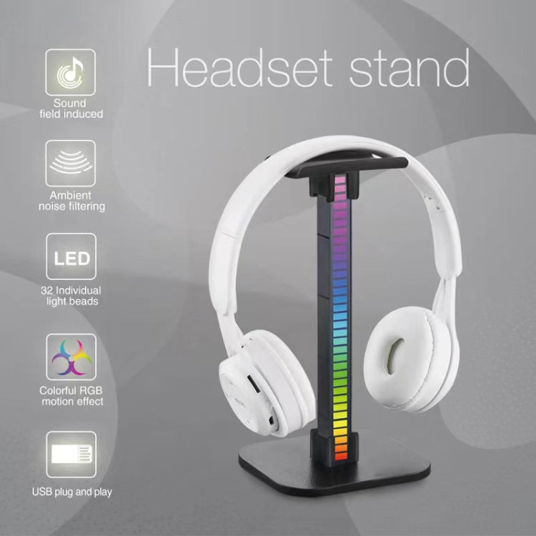 Supporto cuffie da gioco RGB con porte USB e luce