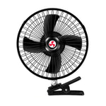 Ventilatore auto 12V/24V con clip metallica regolabile