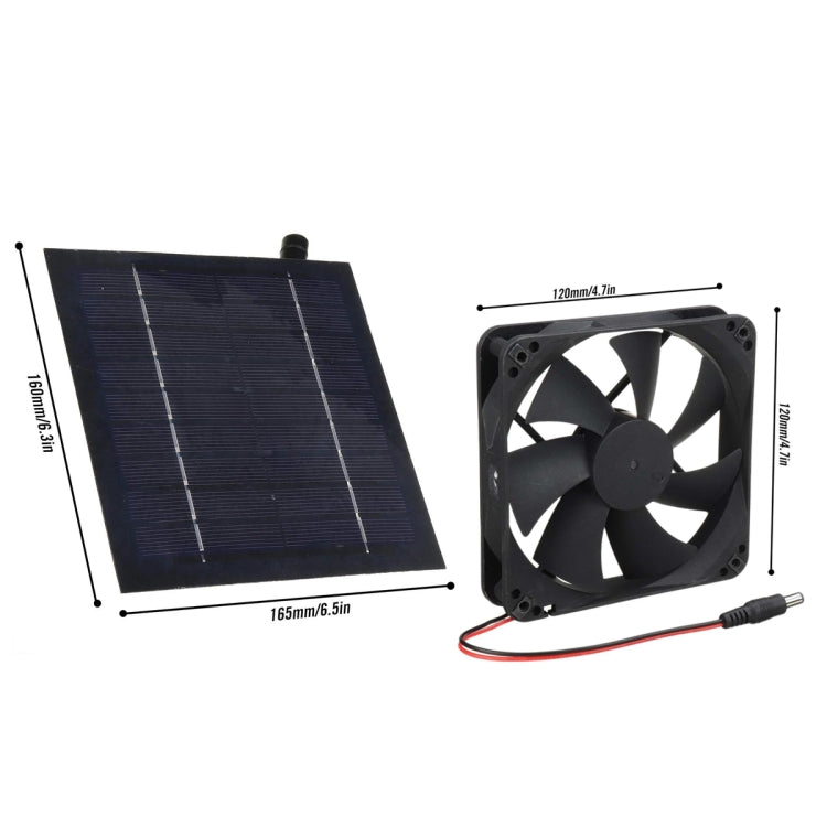 Mini ventilatore solare 20W per bagno e cucina