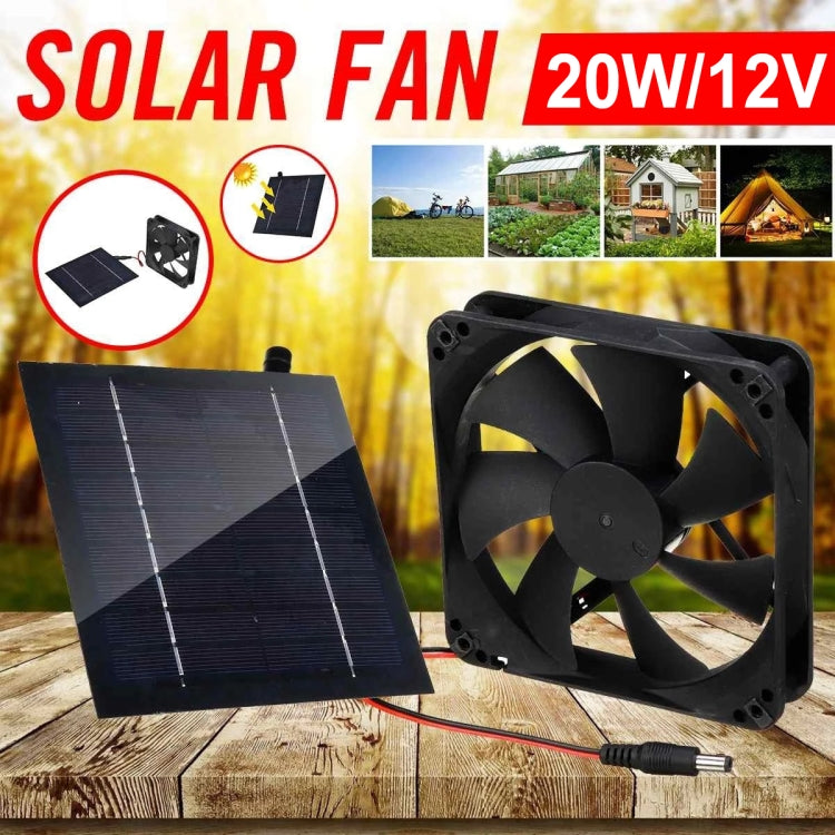 Mini ventilatore solare 20W per bagno e cucina