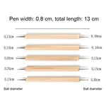 Set 36 strumenti per intaglio argilla in legno