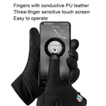 Guanti ciclismo touch screen impermeabili antivento M-L-XL