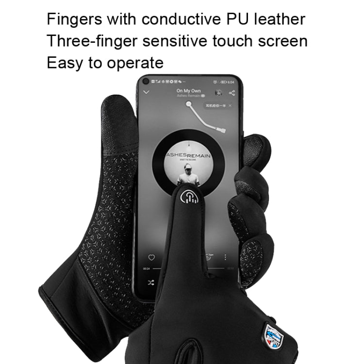 Guanti ciclismo touch screen impermeabili antivento M-L-XL