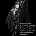 Guanti ciclismo touch screen impermeabili antivento M-L-XL