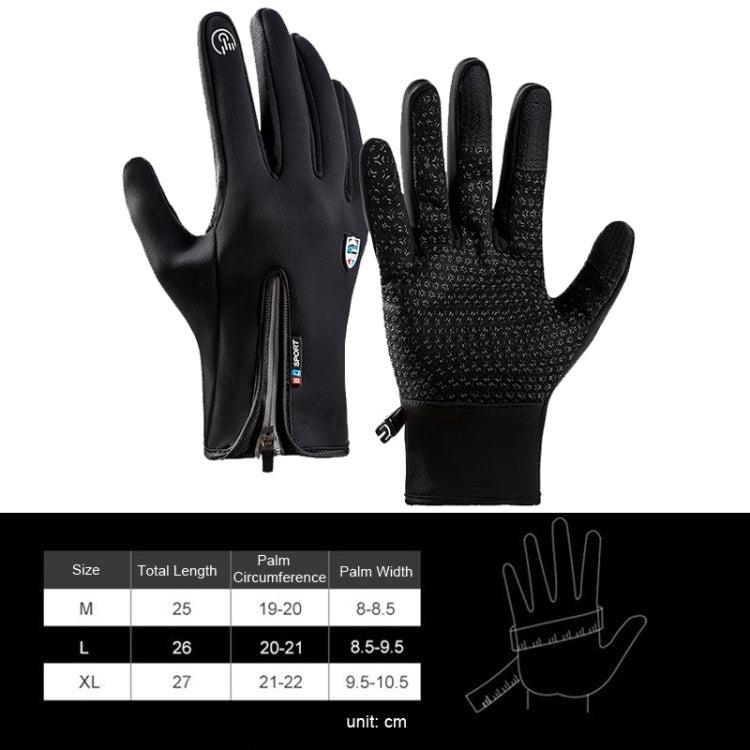 Guanti ciclismo touch screen impermeabili antivento M-L-XL
