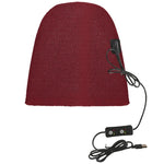 Cappello lavorato a maglia riscaldato USB antivento 24x24 cm