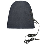 Cappello lavorato a maglia riscaldato USB antivento 24x24 cm