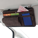 Custodia porta occhiali auto in pelle e ABS 33x18x32 cm