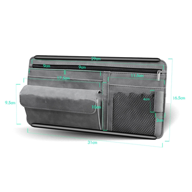 Custodia porta occhiali auto in pelle e ABS 33x18x32 cm