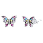 Orecchini in Argento 925 con Zirconi Serie Insetto