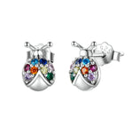 Orecchini in Argento 925 con Zirconi Serie Insetto