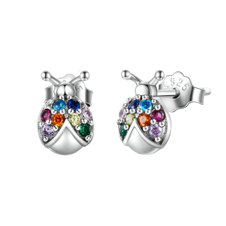 Orecchini in Argento 925 con Zirconi Serie Insetto