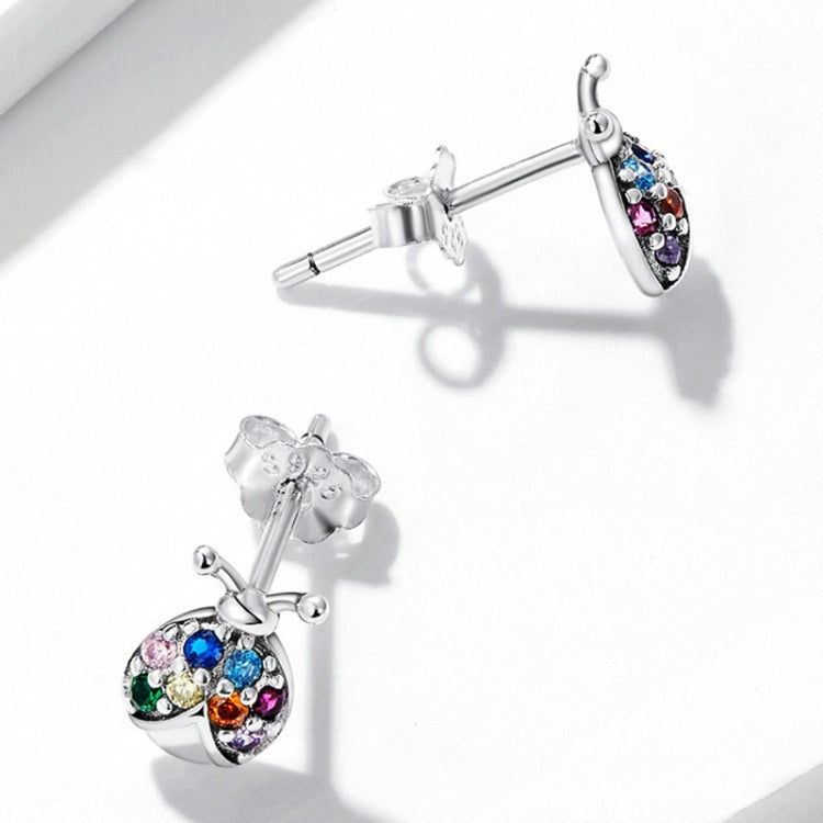 Orecchini in Argento 925 con Zirconi Serie Insetto