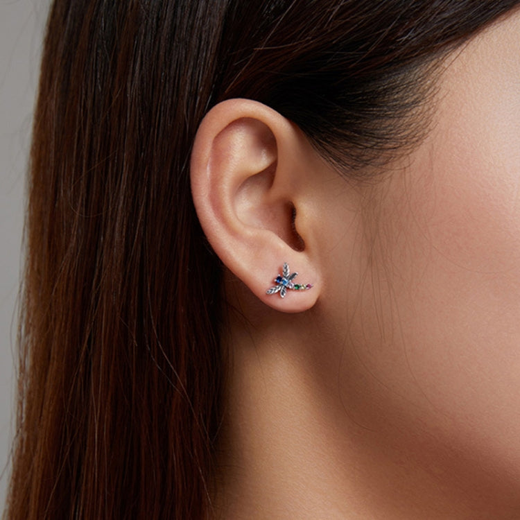 Orecchini in Argento 925 con Zirconi Serie Insetto