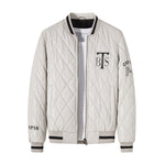 Giacca da baseball in PU con scollo a V taglie M-4XL