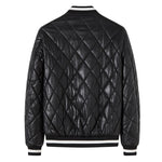 Giacca da baseball in PU con scollo a V taglie M-4XL