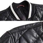 Giacca da baseball in PU con scollo a V taglie M-4XL