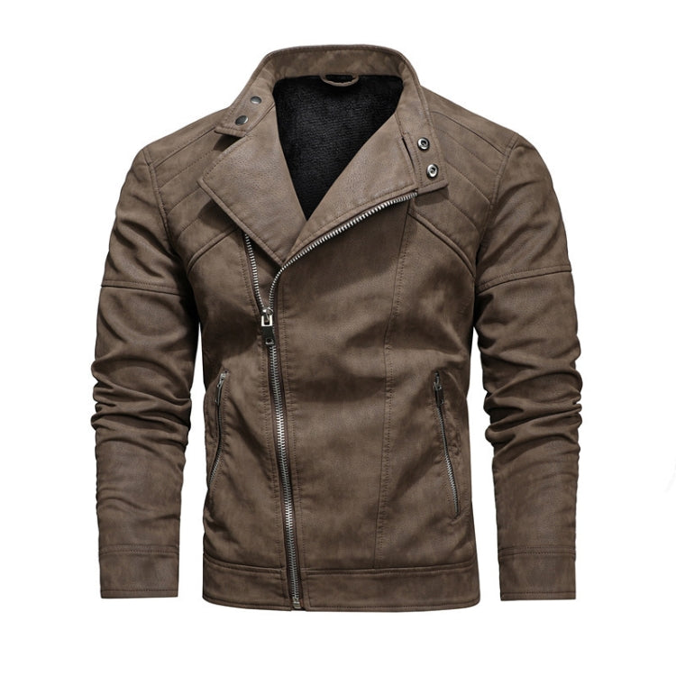 Giacca da motociclista in pelle PU da uomo S-3XL