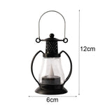 Lanterna decorativa a olio effetto fiamma retrò 15 cm