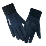 Guanti touch screen da ciclismo in pelle scamosciata Q35