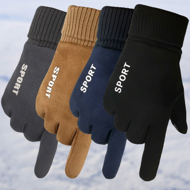 Guanti touch screen da ciclismo in pelle scamosciata Q35