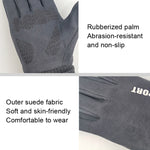 Guanti touch screen da ciclismo in pelle scamosciata Q35