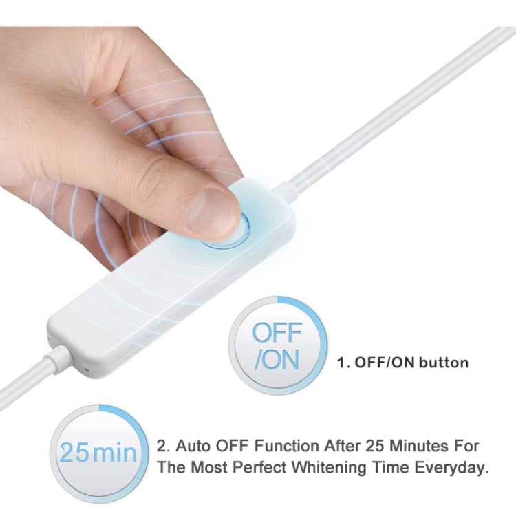 Sistema sbiancamento denti LED 16 luci con timer 25 minuti