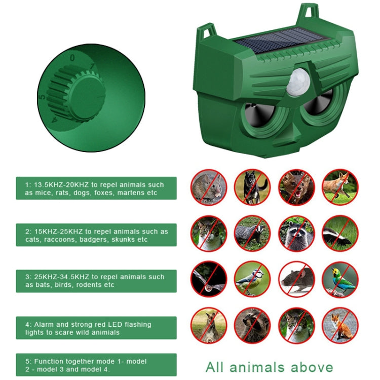 Repellente solare a ultrasuoni per animali da esterno RC-543 - immagine 4